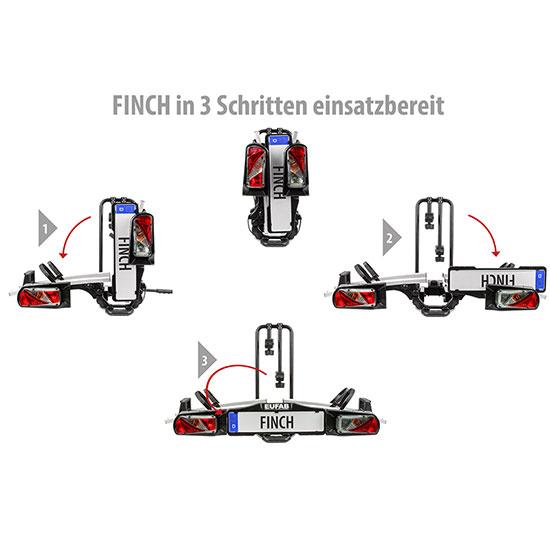 Eufab Porte-vélos EUFAB Finch - 2 vélos - vue 3