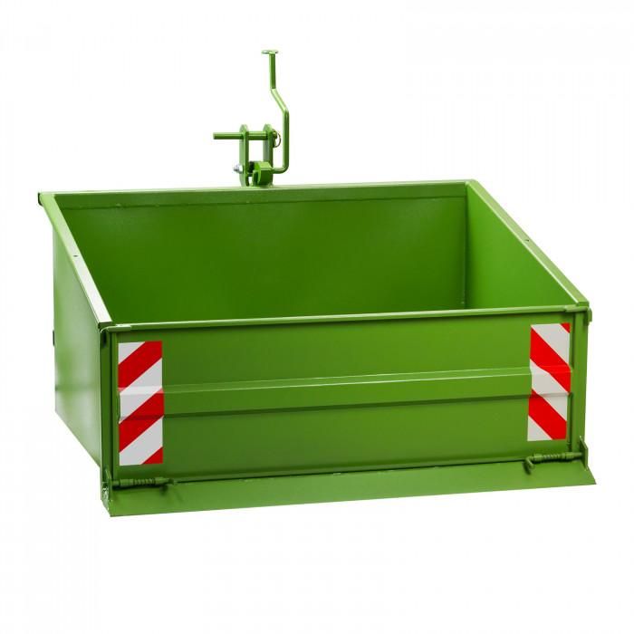 Matereal Tech Benne 3 points pour tracteur - dispositif de bascule - 1200 S vert