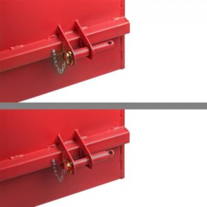 Matereal Tech Benne 3 points pour tracteur - dispositif de bascule - 1200 S rouge - vue 7